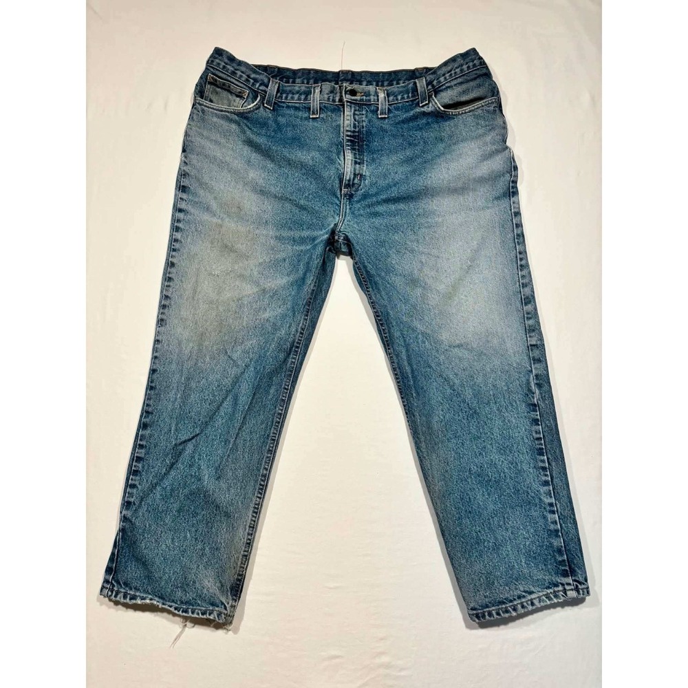 Carhartt FR Flame Resistant Relaxed Fit Work Jeans Blue Denim 48x30 FRB004 MDS